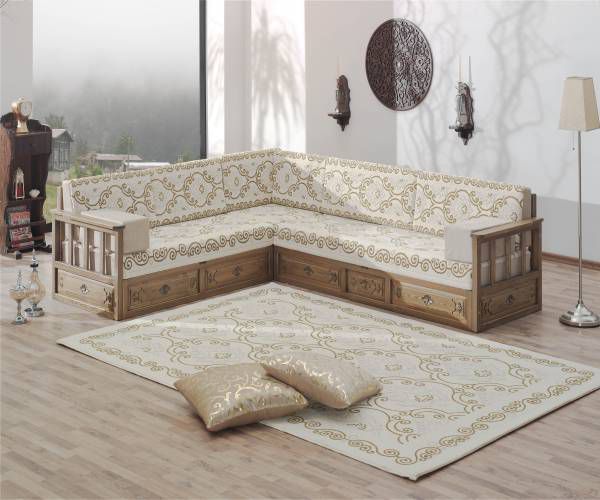şark köşesi sedir modeli saray el oymalı