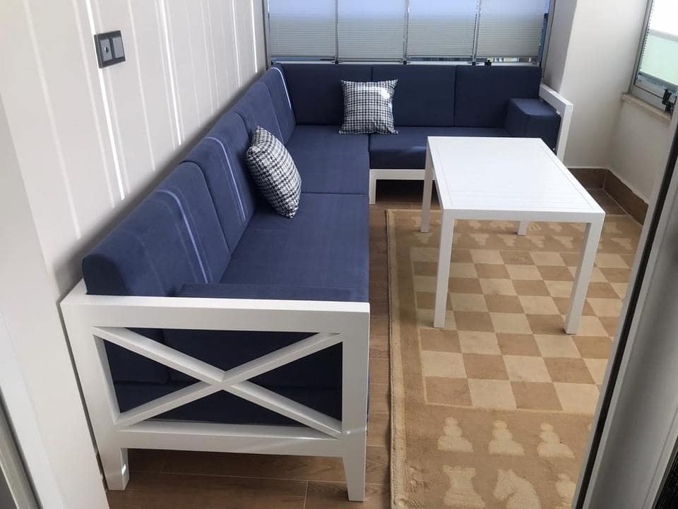 Erciyes Ahşap Balkon Mobilyası2 Erciyes Ahşap Şark Köşesi - Sedir