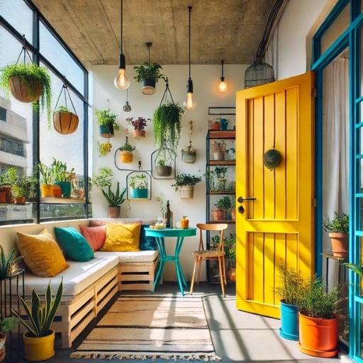 Balkon duvar dekorasyonu