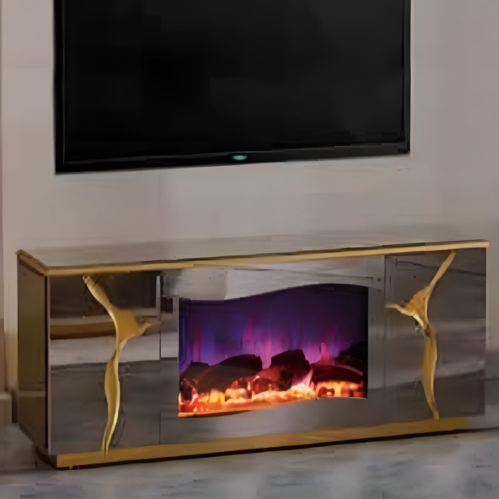 Valley Şömineli TV Ünitesi GOLD