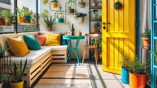 Balkon duvar dekorasyonu