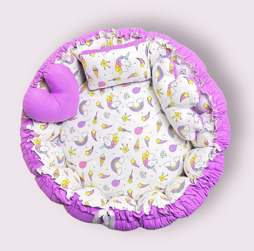 Taşınabilir Bebek Yer Minderi (Bebek Lounger) Karın üstü zamanı bebek oyun yuvası