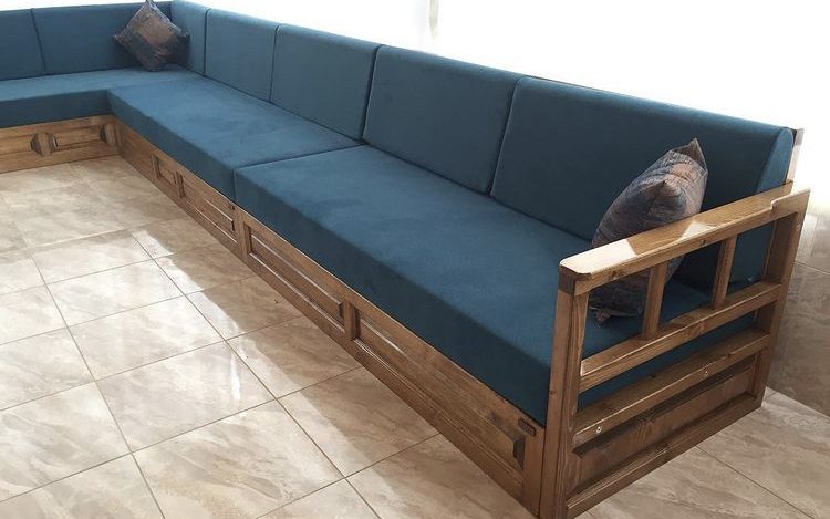 Sandıklı Modern Şark Köşesi - Ahşap Sedir Takımı & Fonksiyonel Köşe - Görsel 4